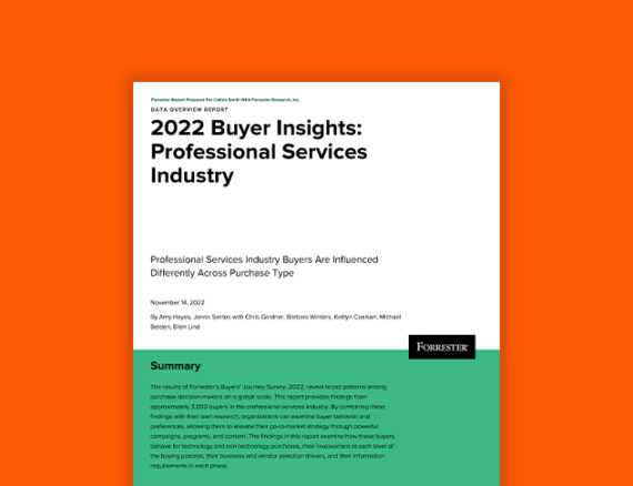 2022 Buyer Insights: Professional Services Industry