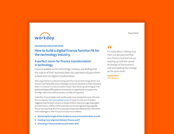 How to Build a Digital Finance Function Fit for the Technology Industry