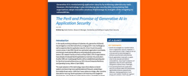 The Peril and Promise of Generative AI in Application Security